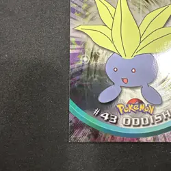Topps Pokemon Card Series 1 Chrome Foil Blue Logo 1st Edition #43 Oddish LP/NM - Image 2