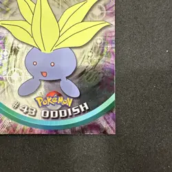 Topps Pokemon Card Series 1 Chrome Foil Blue Logo 1st Edition #43 Oddish LP/NM - Image 3