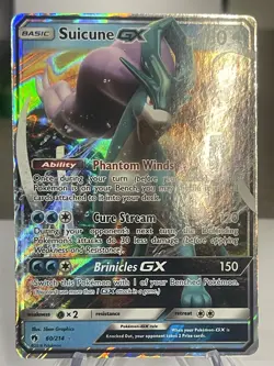 #S22 Suicune GX 60/214 Sm-Lost Thunder Holo Pokemon Card TCG - Image 2