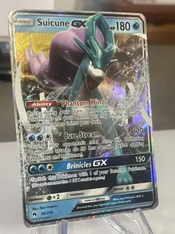 #S22 Suicune GX 60/214 Sm-Lost Thunder Holo Pokemon Card TCG - Image 3