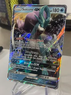 #S22 Suicune GX 60/214 Sm-Lost Thunder Holo Pokemon Card TCG - Image 4