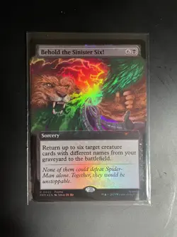 MTG Magic The Gathering Behold The Sinister Six Promo Card Foil Pax West 2025 - Image 1