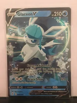 Glaceon V 040/203 Near Mint Condition Card Pokemon TCG! Read Description! - Image 1