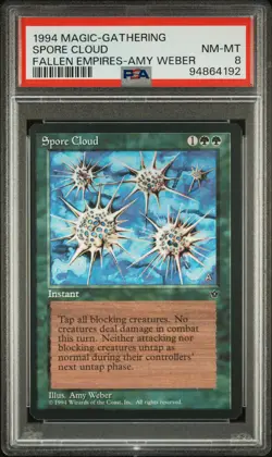 1994 MTG FALLEN EMPIRES AMY WEBER SPORE CLOUD PSA 8 - Image 1