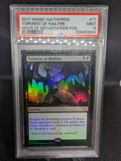 MTG, PSA 9 Torment of Hailfire FOIL, Hour of Devastation - Image 1
