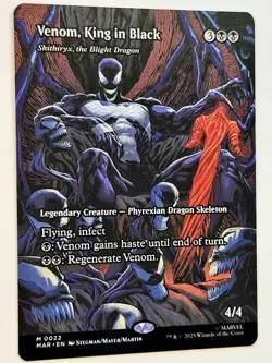 Magic The Gathering Venom, King in Black (Borderless) Marvel Spider-Man Non Foil - Image 1