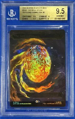 The Soul Stone 0242 - Cosmic Foil - Spider man Magic the Gathering - BGS 9.5 Gem - Image 1