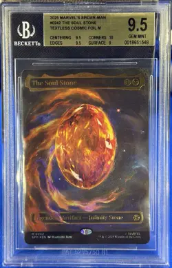 The Soul Stone 0242 - Cosmic Foil - Spider man Magic the Gathering - BGS 9.5 Gem - Image 3