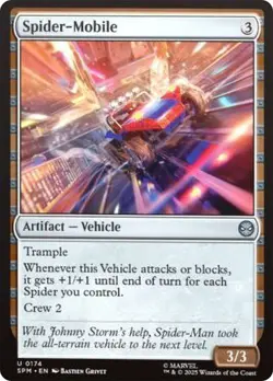 NM Spider-Mobile, MTG, Marvel's Spider-Man, Magic the Gathering, 174 - Image 1