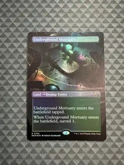 MTG Underground Mortuary #0333 Foil Borderless R Murders at Karlov Manor (MKM) - Image 1