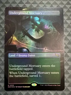 MTG Underground Mortuary #0333 Foil Borderless R Murders at Karlov Manor (MKM) - Image 2