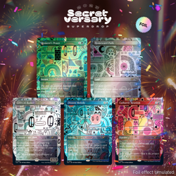 FREE SHIPPING MtG: Secretversary 2023 Gift Wrapped Foil! Factory Sealed! - Image 1
