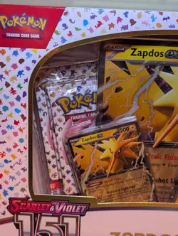 Pokemon TCG Scarlet & Violet 151 Zapdos EX Collection Box Sealed NEW - Image 2
