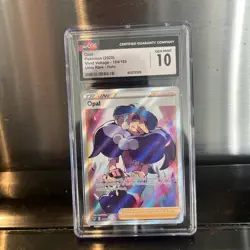 CGC 10 GEM MINT Opal 184/185 Full Art Ultra Rare Trainer Pokemon Psa Ace - Image 1