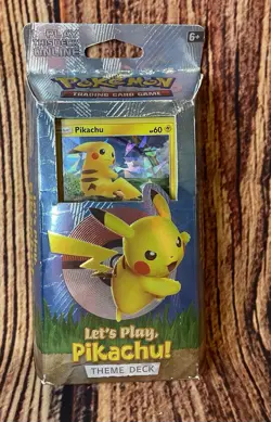 Pokemon Let’s Play Pikachu Theme Deck Factory Sealed Box Has Some Wear See Pics - Image 1