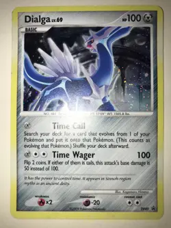 Pokemon TCG Dialga Diamond & Pearl Promo DP49 Cosmos Holo SWIRL VLP - Image 1