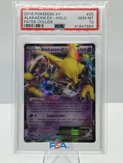 Alakazam 2016 Pokemon XY - Fates Collide EX -25/124 - PSA 10 *LOW POP* - Image 1