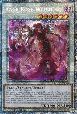 Yugioh! Rage Rose Witch - DOOD-EN040 - Starlight Rare - 1st Edition Near Mint, E - Image 1