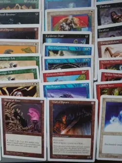 120 MTG White Border Card Lot. Vintage Octwb4 Inc Booklet, Many Fifth Edition. - Image 4