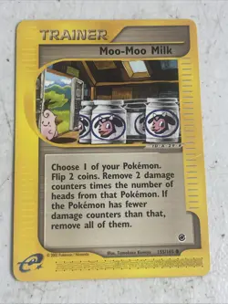 Moo-Moo Milk - 155/165 Expedition Base Set TCG - Trainer Pokemon Card - Image 1