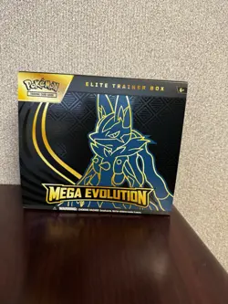 MEGA Evolution etb “OPENED” With Items Left Inside,Promo Card, Game Piece & Hits - Image 1