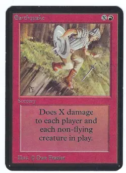 Earthquake MTG Limited Edition ALPHA NM Magic The Gathering - Image 1