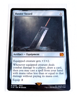 Buster Sword Final Fantasy (Regular) Magic The Gathering Mythic 0255 NM - Image 2
