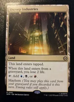 Oscorp Industries 0182 Rare Spider-Man Magic: The Gathering - Image 1