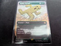 MTG Magic the Gathering Jumbo Cactuar Borderless FIN! - Image 1