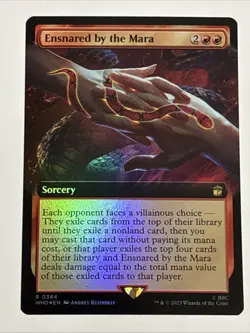 MTG Universes Beyond: Doctor Who Ensnared by the Mara Extended Art Foil 0384 NM - Image 1