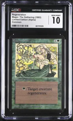 Magic: The Gathering Regeneration 1993 (Alpha) CGC 10 - Image 1