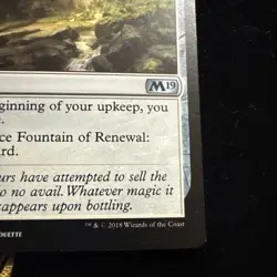 Fountain of Renewal - Core Set 2019: #235, Magic: The Gathering Nm R80 - Image 3