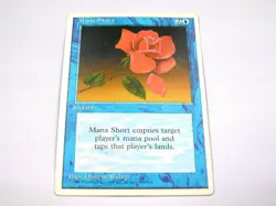 MTG - 4.ED. UNLIMITED (FWB/'95) - MANAMANGEL - MANA SHORT / RARE / LIGHT PL. /EX - Image 1