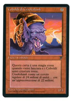 MTG ITALIAN LEGENDS KOBOLD LOT OF 3 LP/NM TASKMASTER DRILL SERGEANT CROOKSHANK - Image 1