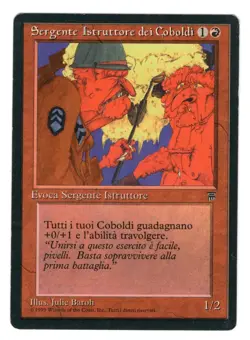 MTG ITALIAN LEGENDS KOBOLD LOT OF 3 LP/NM TASKMASTER DRILL SERGEANT CROOKSHANK - Image 3