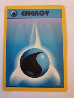 Pokemon Energy Card : Water Energy 102/102 (Base Set) - Image 1