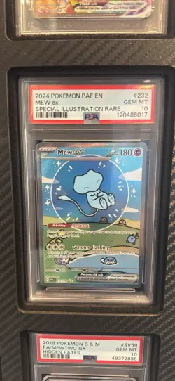 Pokemon PAF Mew EX 2024 Special Illustration Rare Gem Mint PSA 10 Bubble Mew - Image 1