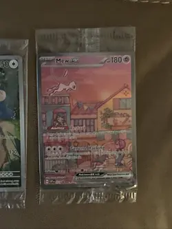Mew ex SVP 053 Pokemon TCG 151 Black Star Promo Full Art + Snorlax Promo Sealed - Image 2