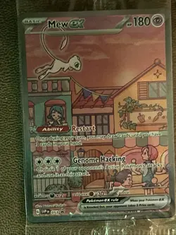 Mew ex SVP 053 Pokemon TCG 151 Black Star Promo Full Art + Snorlax Promo Sealed - Image 3