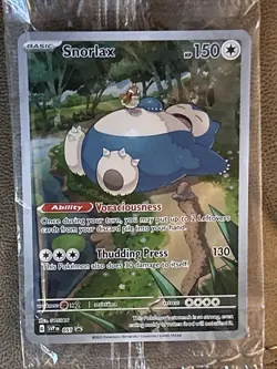 Mew ex SVP 053 Pokemon TCG 151 Black Star Promo Full Art + Snorlax Promo Sealed - Image 4