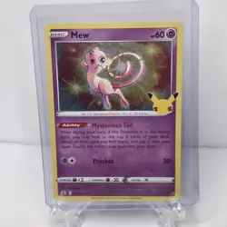Pokemon TCG Mew 011/025 Holo 25th Anniversary Celebrations NM!!! - Image 1