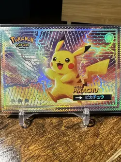 2025 Pokemon Flash Edition Safari #025 Pikachu Silver Holo Box Hit - Image 4