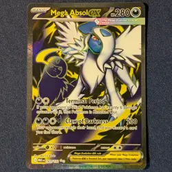 Mega Absol ex 161/132 Me01: Mega Evolution Holo Ultra Rare Full Art NM Pokemon - Image 1