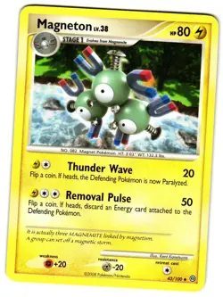 Pokemon Stormfront Magneton (43) #43/100 Uncommon Lightly played - Image 1