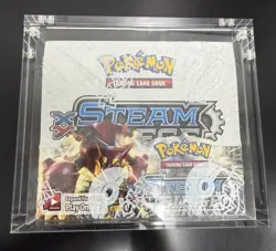 2016 Pokemon TCG - XY Steam Siege Booster Box Brand New Sealed W/Acrylic Case - Image 1