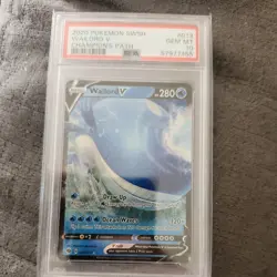 PSA 10 2020 POKEMON SWORD & SHIELD CHAMP'S PATH #013 WAILORD V - Image 1