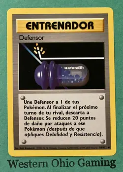 Pokemon TCG Defensor #80 SPANISH Defender CCG Base Set Trainer - Image 1