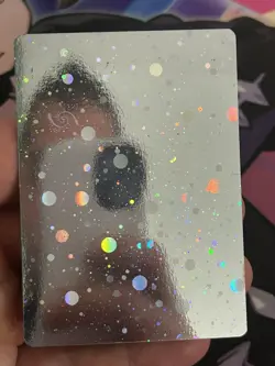 Holographic Blank Genuine Pokemon Card - Swirl Holo - Near Mint - Image 1