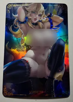 SEXY HEROINE WAIFU Bowsette MARIO ACG PREMIUM HOLOFOIL CARD NM - Image 1