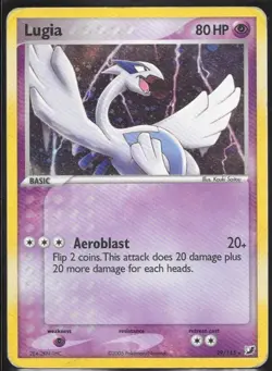 2005 Pokemon LUGIA 29/115 Unseen Forces Deck Exclusive Holo Pokemon Card - Image 1